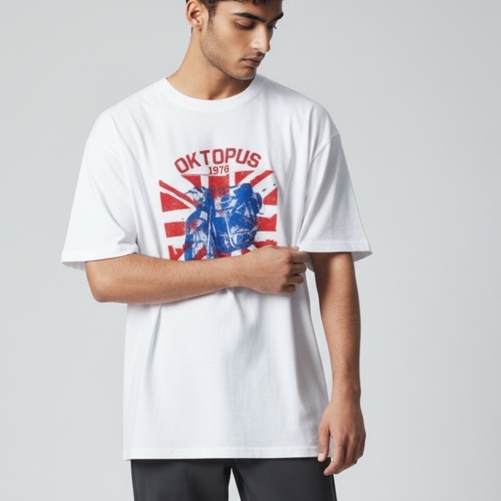 Gearhead Oktopus 1976 Motorcycle British t-shirt‎ size XL